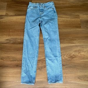 Levi’s wedgie fit straight ankle jeans